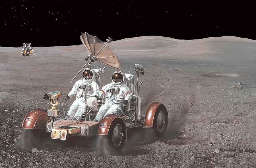 Apollo Lunar Rover, Artwork Photograph by Richard Bizley