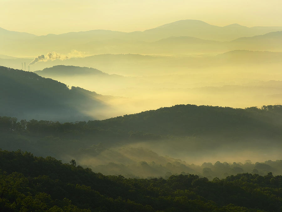 Appalachian Mountains From Doughton Photograph by Tim Fitzharris