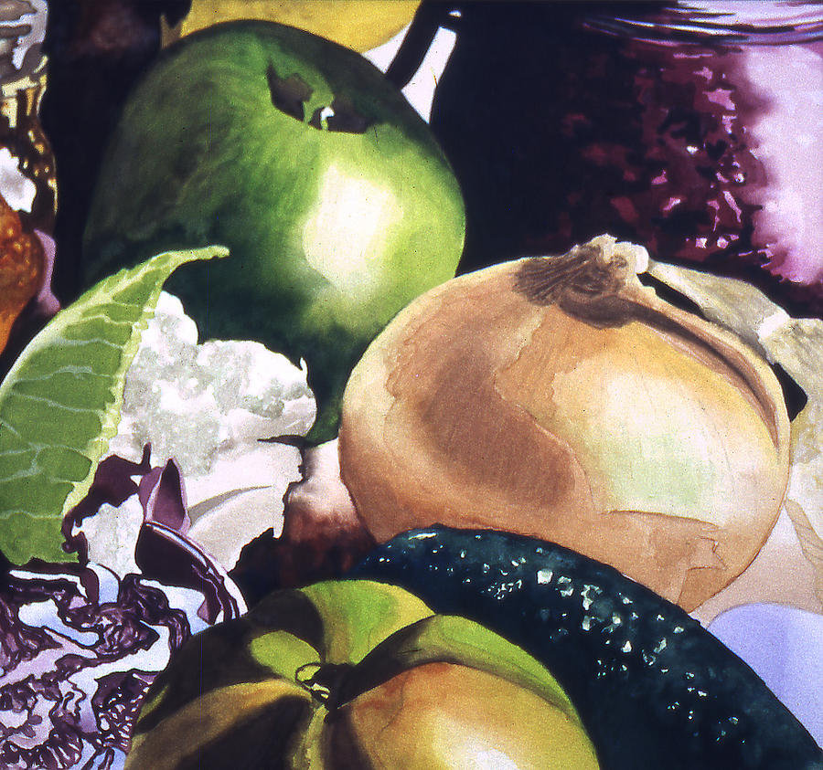 Apple and Onion Painting by Eunice Olson - Fine Art America
