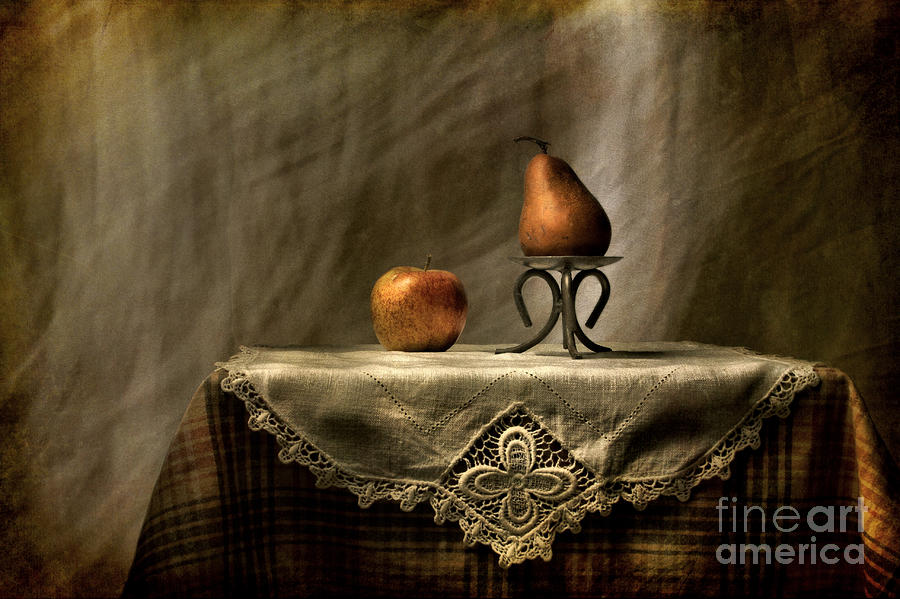Apple and Pear Photograph by Sari Sauls