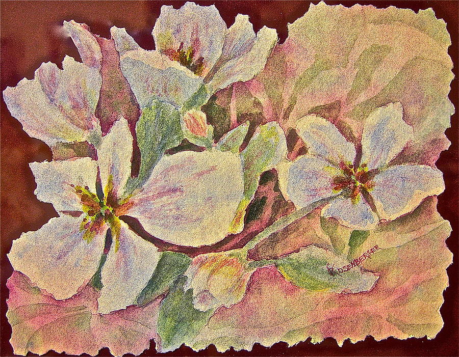 Apple Blossoms Painting by Carolyn Rosenberger