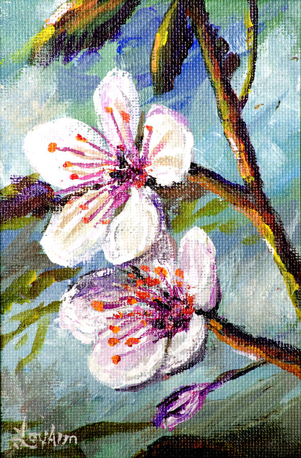 Apple Blossoms Painting by Lou Ann Bagnall