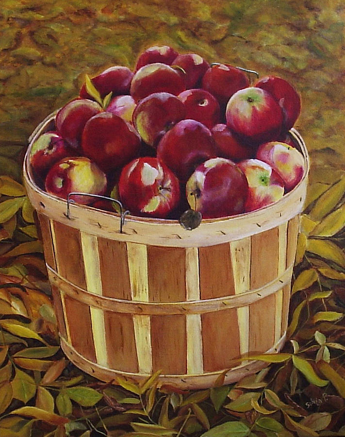 Apple Fest Painting by Silvia Philippsohn