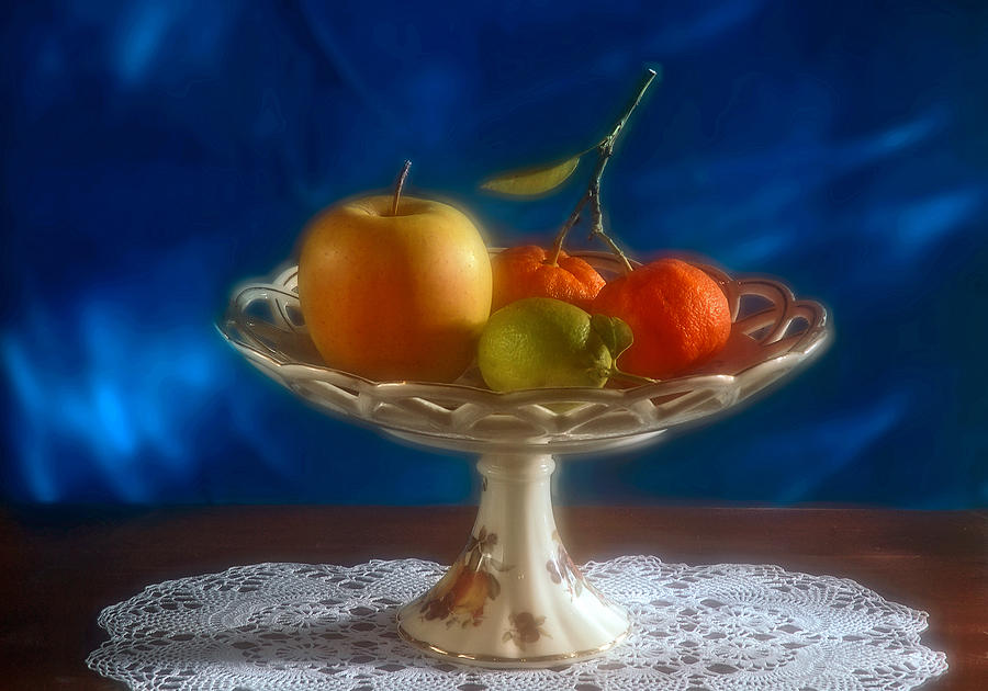 Apple lemon and mandarins. Valencia. Spain Photograph by Juan Carlos Ferro Duque