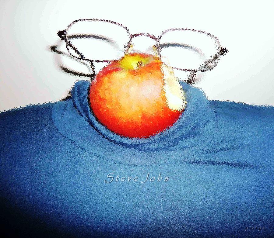 Apple Mystic-Steve Jobs Painting by Piety Dsilva
