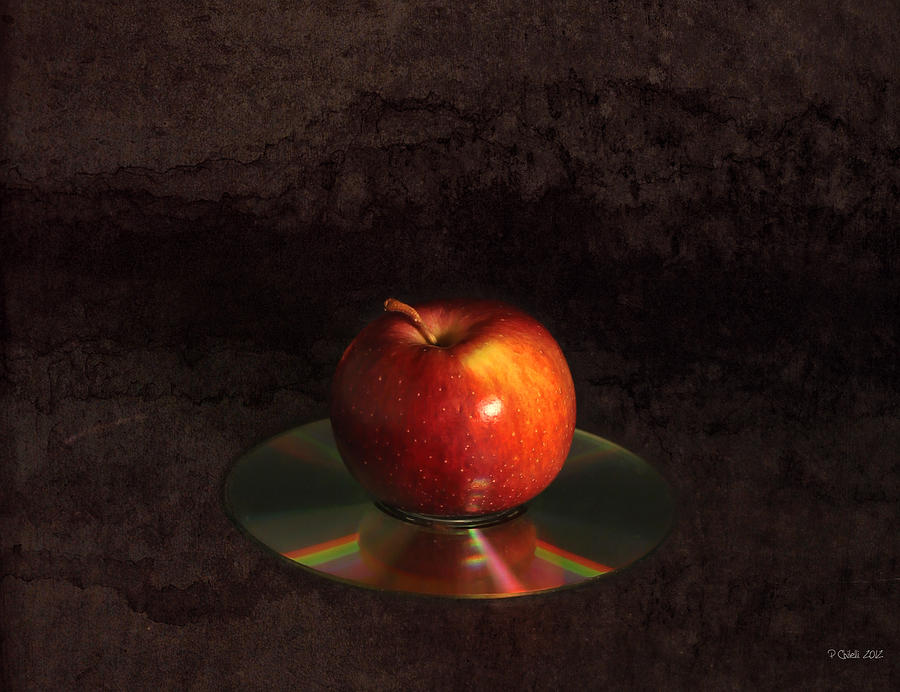 Still Life Digital Art - Apple by Peter Chilelli