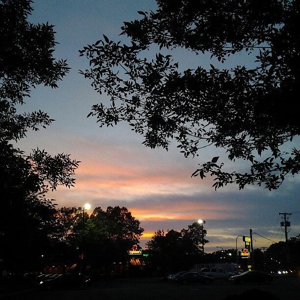 Sunset Photograph - Applebees Horizon #sky #clouds by Haley BCU
