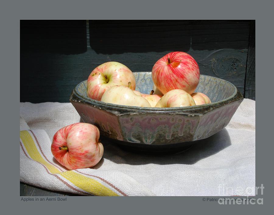 Apples in an Aerni Bowl Photograph by Patricia Overmoyer