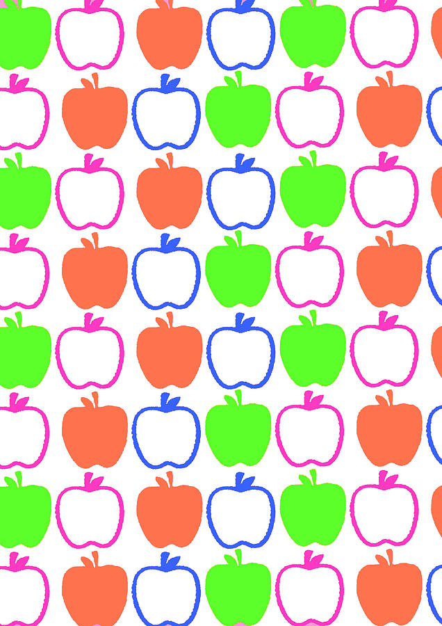Apples Digital Art by Louisa Knight