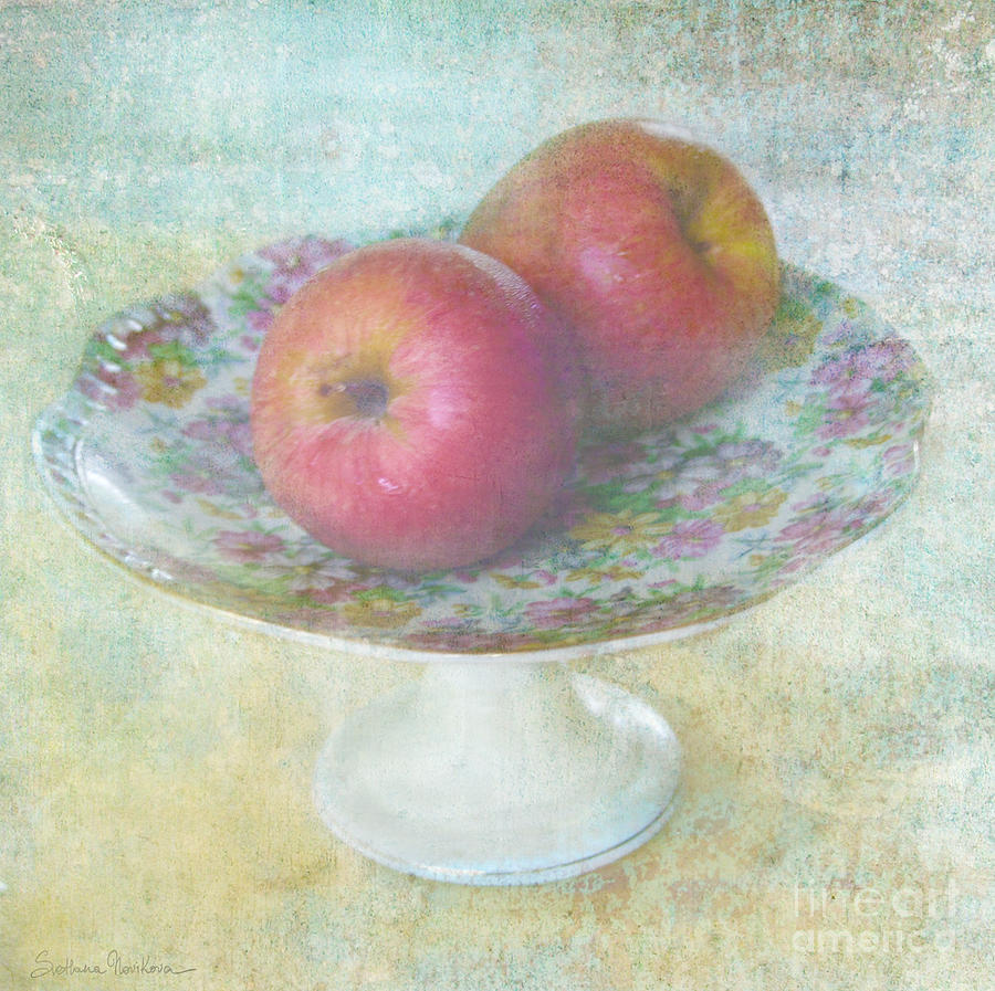 Apples still life print Photograph by Svetlana Novikova