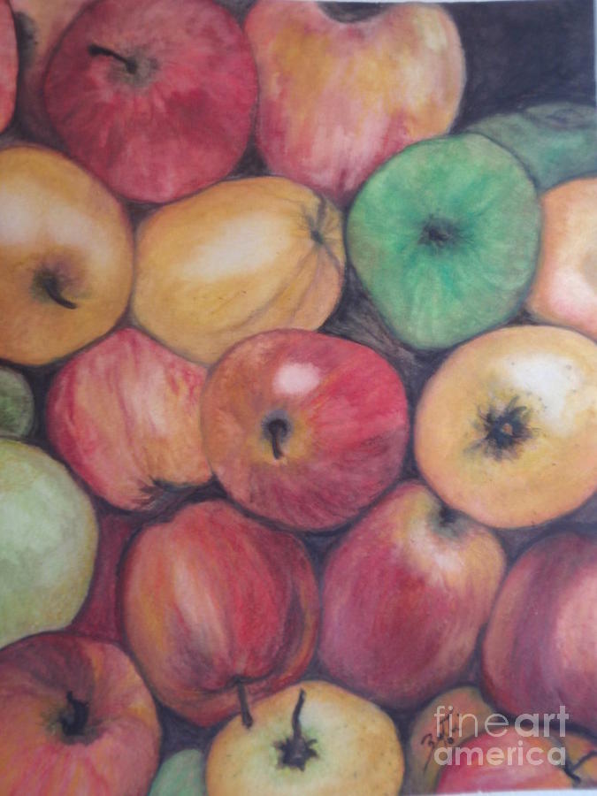 Apples Painting by Suzette Kallen