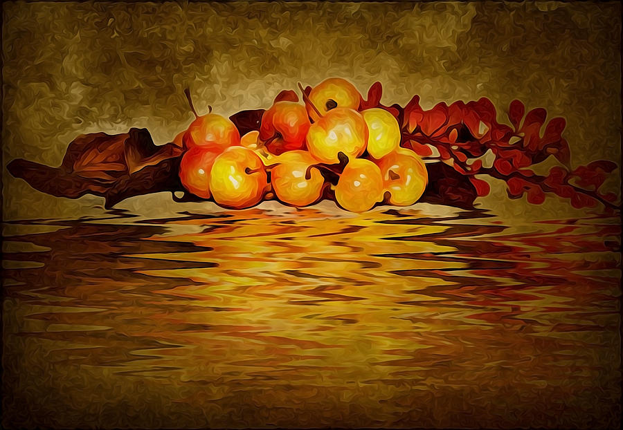 Abstract Digital Art - Apples by Svetlana Sewell