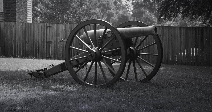 Brick Photograph - Appomattox Cannon by Teresa Mucha