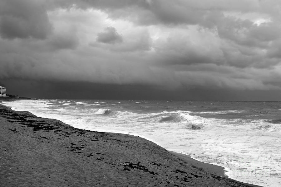 Beach Photograph - Approaching Storm At Sea by Richard Nickson Beach Photograph - Approaching Storm At Sea by Richard Nickson