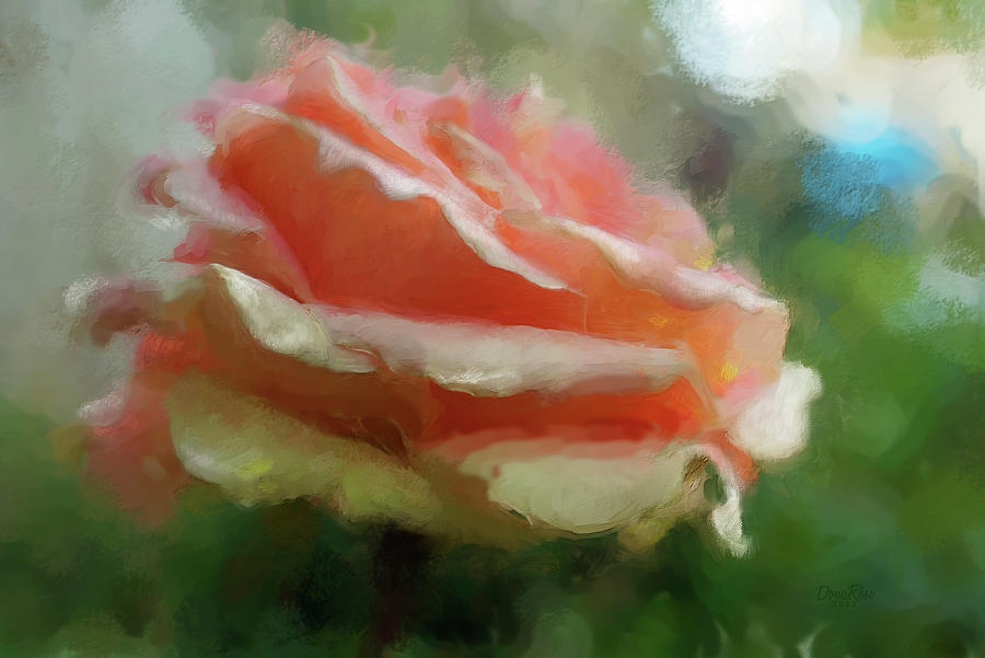 Apricot Rose Digital Art by   DonaRose