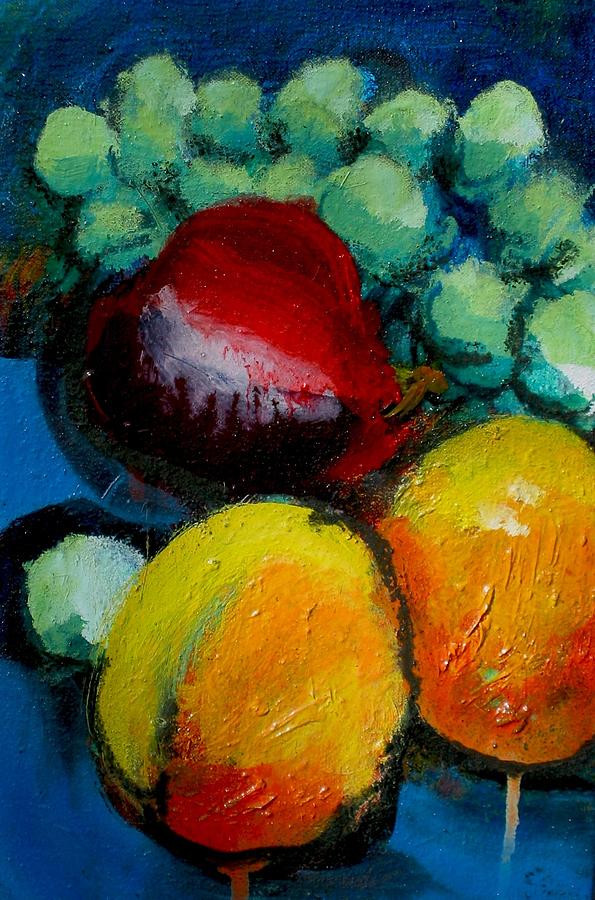 Apricots Painting by Les Leffingwell