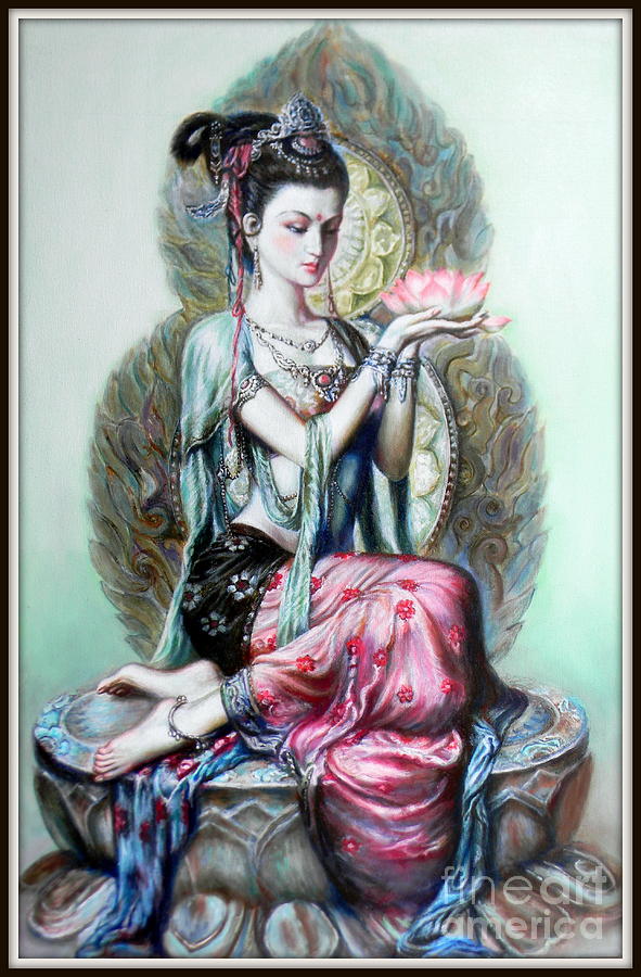 Portrait Painting - Apsara by Dinesh  Dubey