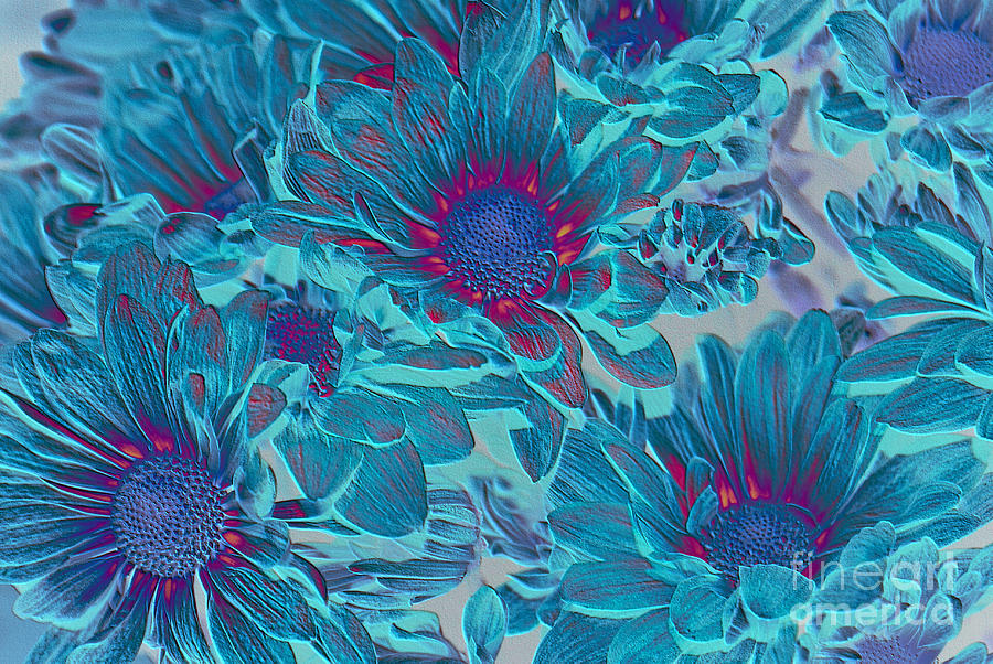 Aqua Blue Beauties Digital Art by Aimelle Ml