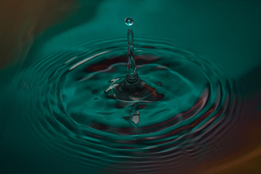 Unique Photograph - Aqua Drop by Nadya Ost
