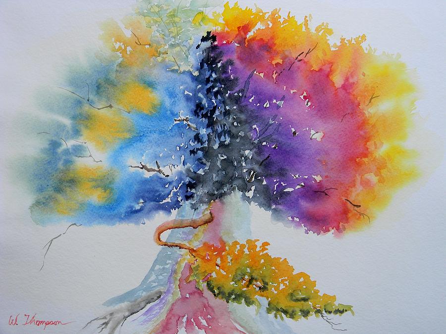 Aquarelle Live Oak Painting by Warren Thompson