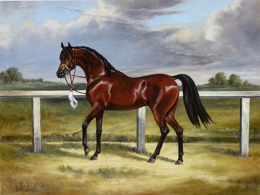 Arabian horse Painting by Irek Szelag