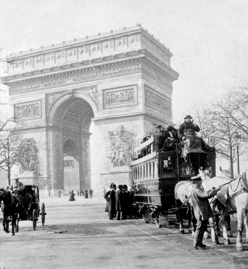 Arc de Triomphe - Paris France - c 1898 Photograph by International  Images