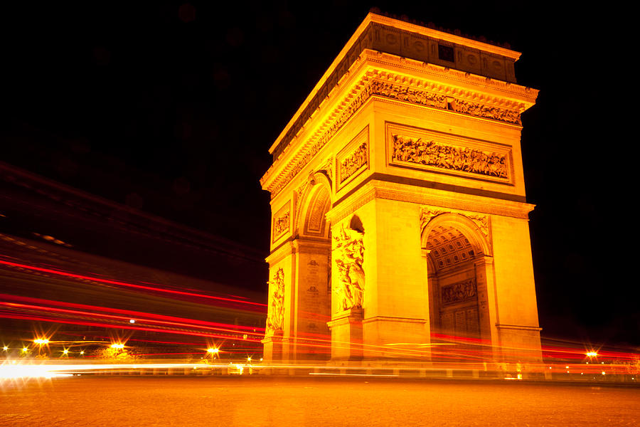 Arc de Triomphe in Motion Photograph by Anthony Doudt