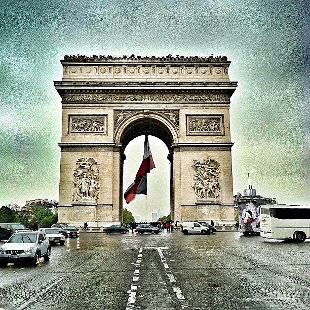 Arc De Triomphe...fyi This Is A Tough Photograph by Todd Mahan