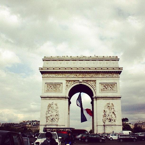 Paris Photograph - #arcdetriomphe #paris #france by Jen Hernandez