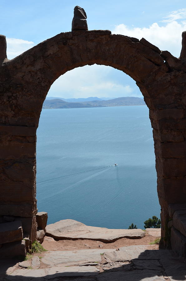 Arch Photograph - Arch of Lake Titicaca by Michael Langdon