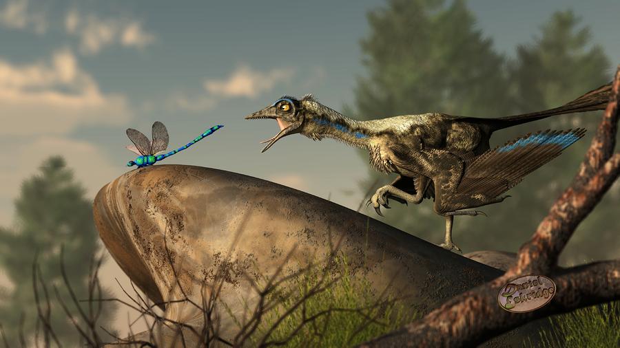 Archaeopteryx-Dinosaur or Bird Digital Art by Daniel Eskridge