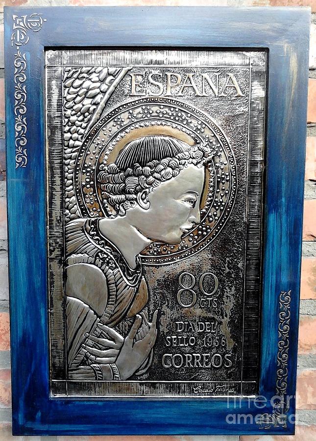 Stamp Relief - Archangel Gabriel by Cacaio Tavares