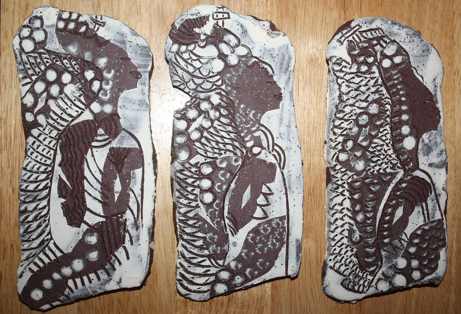 Archangels 2 Ceramic Art by Gloria Ssali