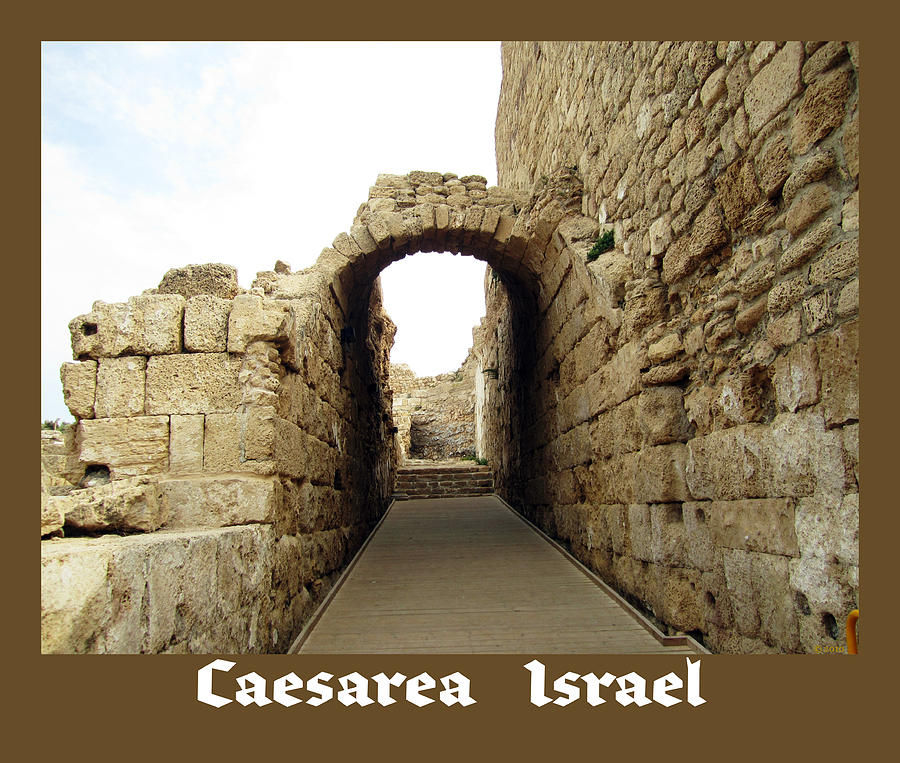 Arched Passage Way  Caesarea Israel Photograph by John Shiron