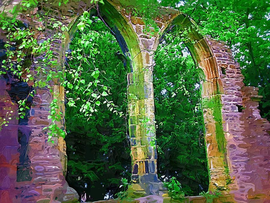 Arches in the Ruins Digital Art by Amanda Moore