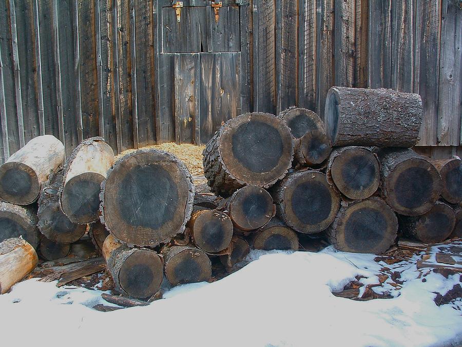ARCHITECTURE - Wood Pile Farmstead Photograph by William OBrien