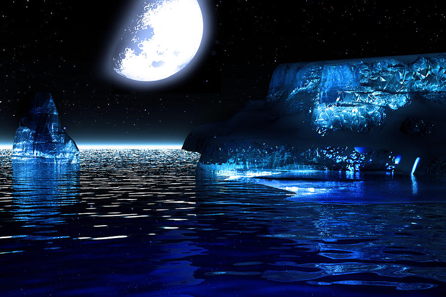 Arctic Digital Art by Russell Clenney