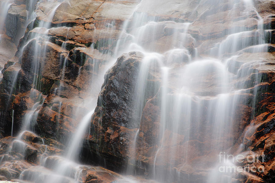 Abstract Photograph - Arethusa Falls - Crawford Notch State Park New Hampshire USA by Erin Paul Donovan
