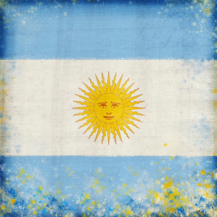 Argentina flag Painting by Setsiri Silapasuwanchai