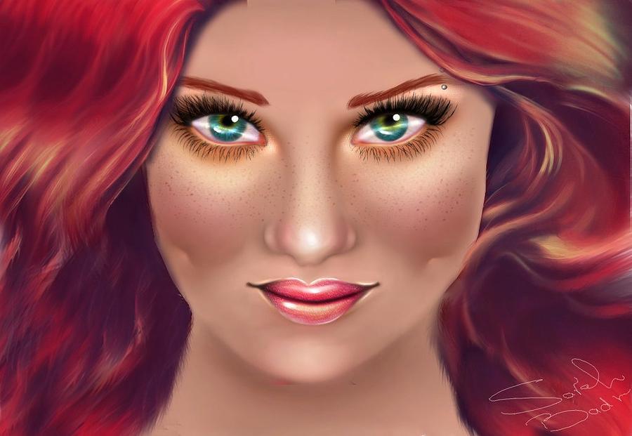 Ariel Digital Art By Sarah Badr