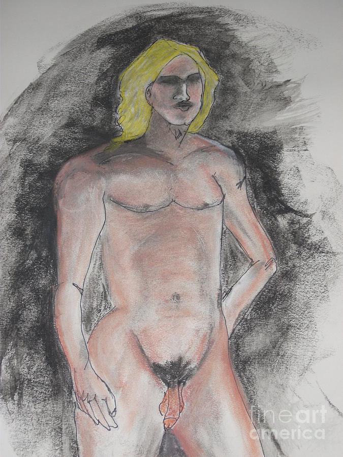 Nude Drawing - Armondo by JR Leveroni
