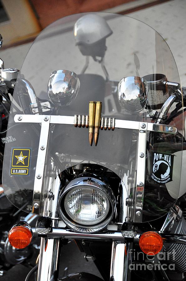 Army Motorcycle Photograph by John Black