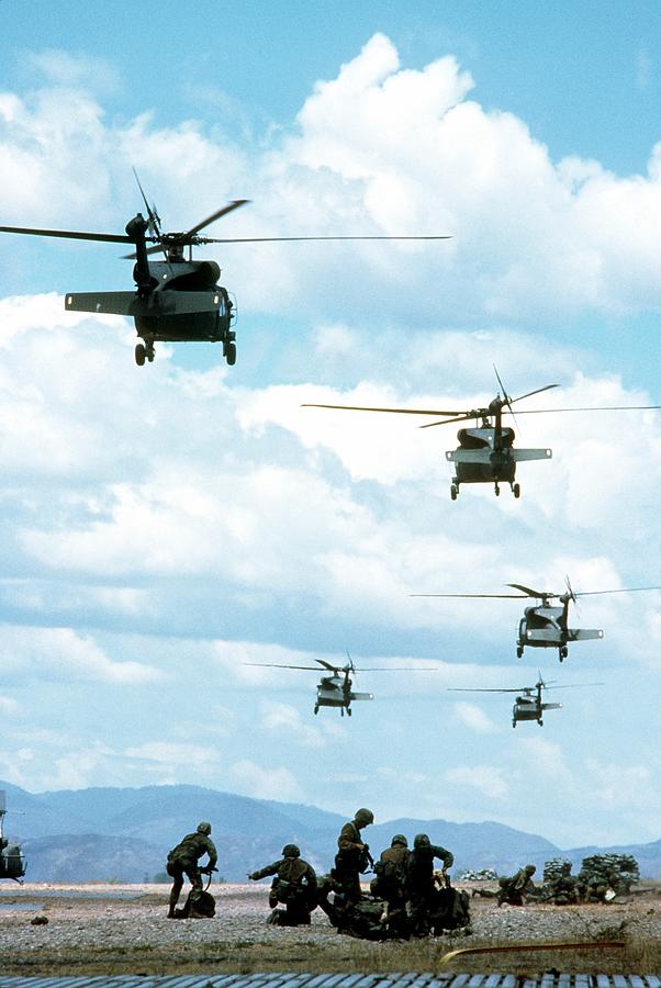 Army Rangers Are Inserted By Black Hawk Photograph by Everett - Pixels