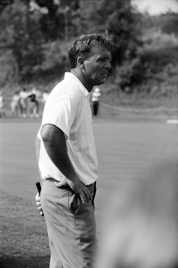 Arnold Palmer Stands at 1964 US Open at Congressional Country Club Photograph by Jan W Faul