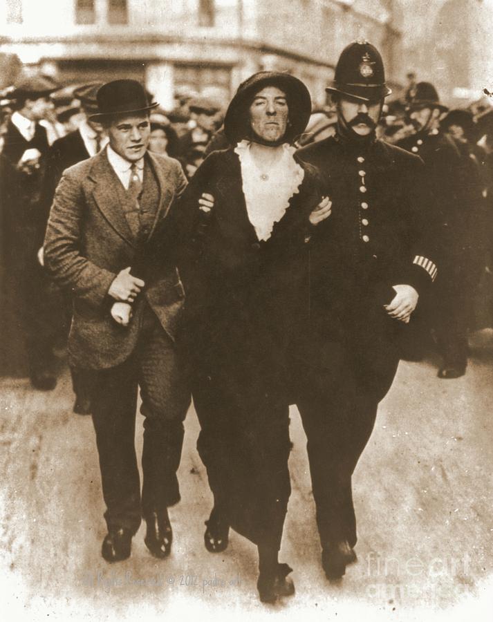 Arrest of a Suffragette Photograph by Padre Art