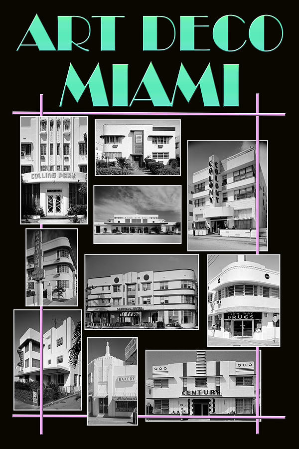 Miami Photograph - Art Deco Miami by Andrew Fare