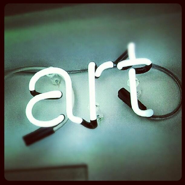 Sign Photograph - #art, #neon, #sign, #light, #instagram by Rykan V