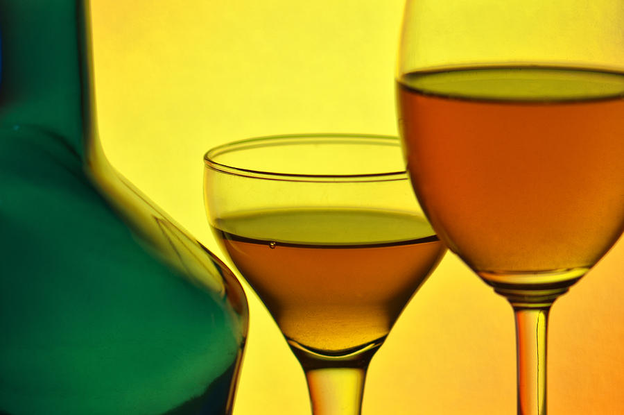 Art Of Wine Glass-1 Photograph