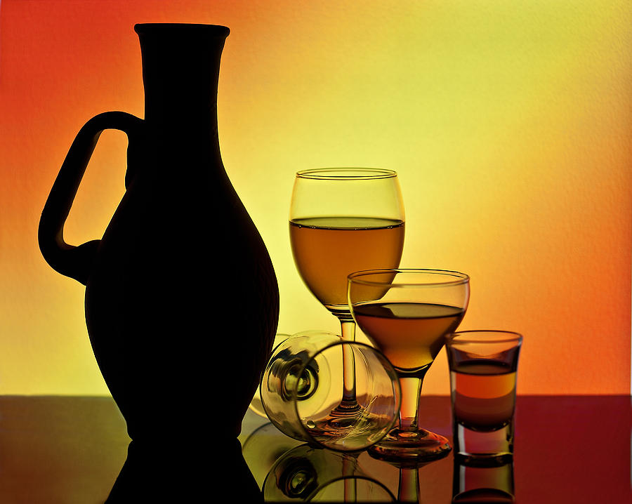 Still Life Photograph - Art of Wine Glass-10 by Mukesh Srivastava