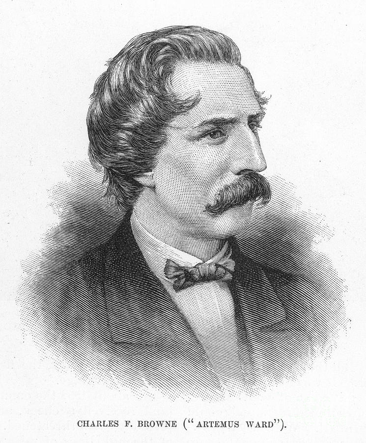 Portrait Photograph - Artemus Ward (1834-1867) by Granger